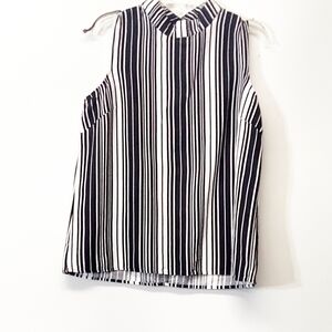 Linea Doona women's black and white tank blouse Size: M